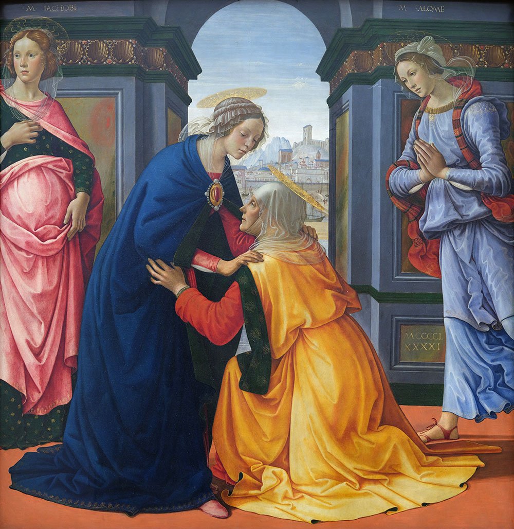 Image of the Visitation of Mary Domenico Ghirlandaio